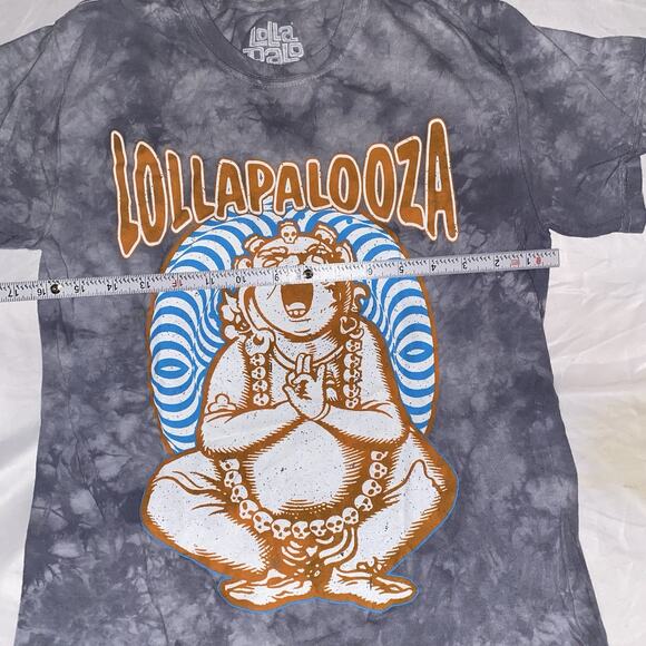 Lollapalooza Festival 2018 T Shirt‎ Tye Dye Concert Tee Merch Size Small Buddha - Picture 6 of 8
